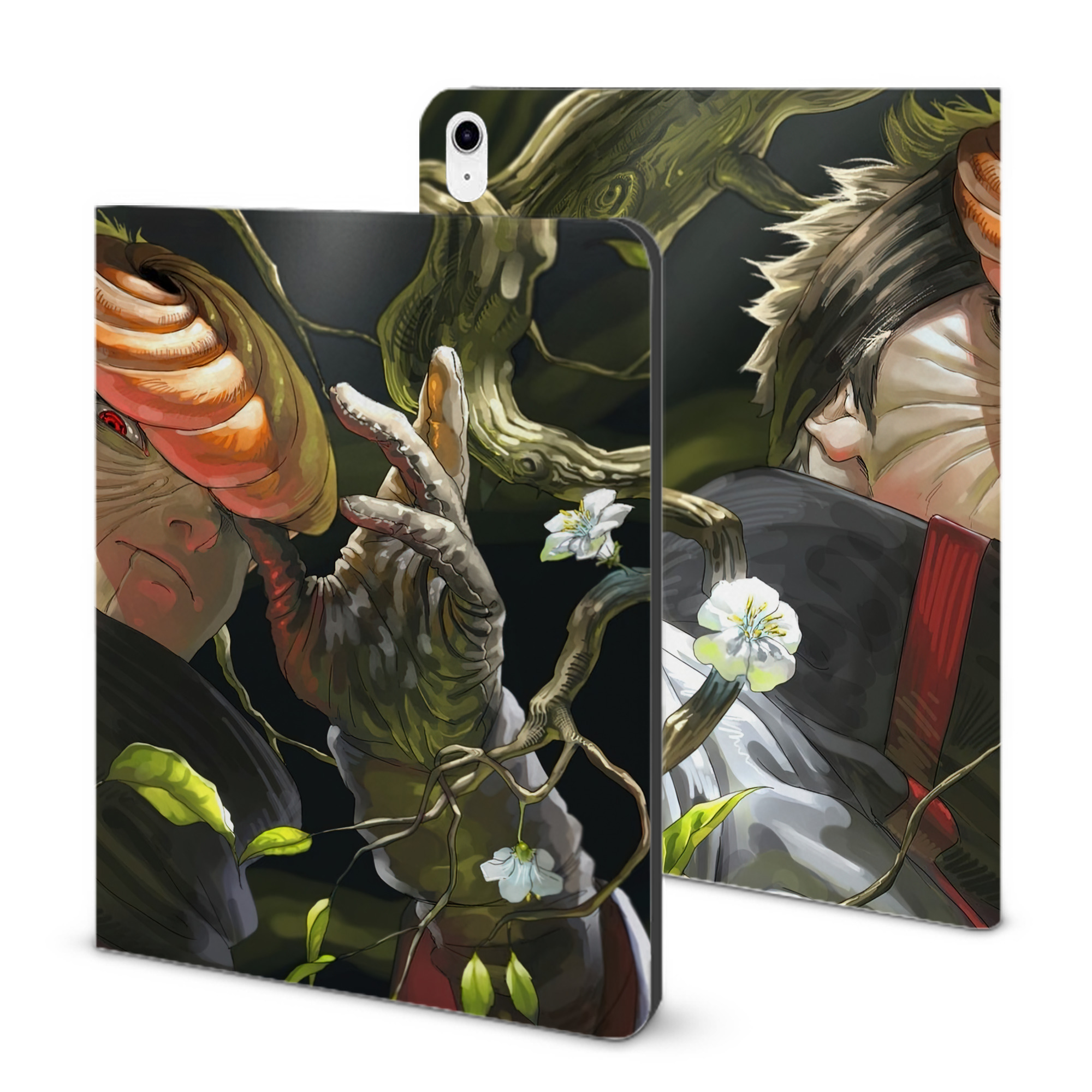 （画像用） NARUTO -ナルト- NARUTO -ナルト- 疾風伝 IPad ケース ブック型 PUレザー TPU 耐衝撃 軽量 薄型 ペン収納なし 全面保護 IPad 各モデル対応